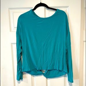 Open back long sleeve top